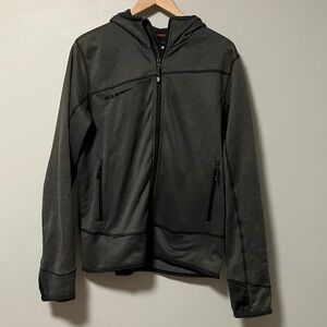 Mammut Men's Grey Zip-Up Jacket with Hood